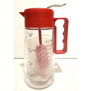 Prepology 2 cup  Salad Dressing Mixer with recipes on  bottle  NEW